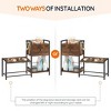 Elevated Dog Bowl Stand with 2 Stainless Steel Bowls Raised Dog Bowl - 4 of 4