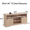 Sincido 66" TV Stand for 75 Inch TVs with Sliding Door & Adjustable Shelf for Living Room - 4 of 4