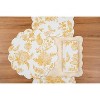 C&F Home 51" x 14" Miriam Ochre Quilted Reversible Yellow Damask Table Runner - 3 of 4