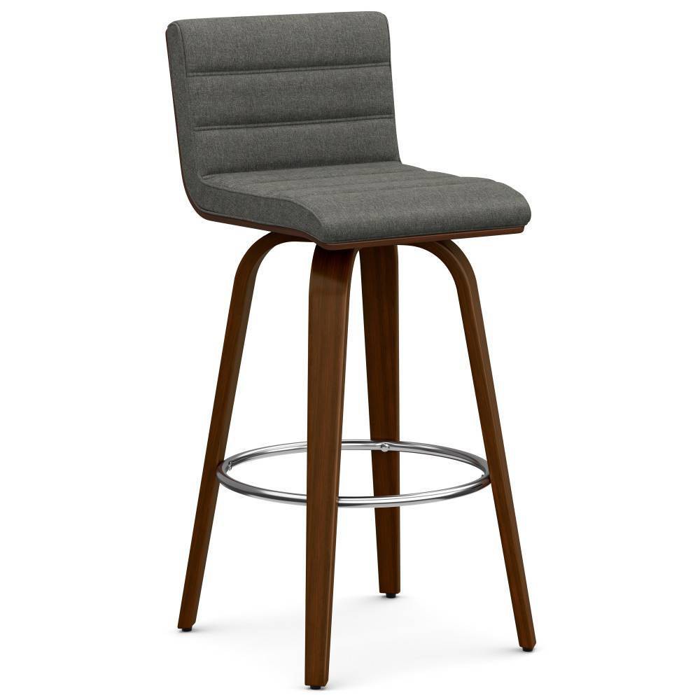 WyndenHall Madigan Swivel Barstool Gray