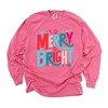 Simply Sage Market Women's Merry and Bright Abstract Long Sleeve Garment Dyed Tee - 2 of 4