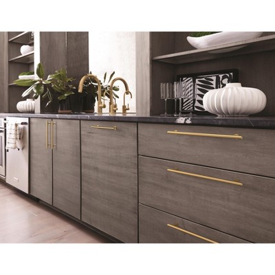 Champagne Bronze Modern Cabinet Bar Pull with Mounting Hardware