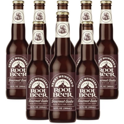 Henry Weinhard's Root Beer 8 Pack | 12oz Glass Bottles | Classic American Flavor | Premium Craft Soda