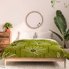 Deny Designs Ayeyokp Retro Daisies Musk Green King Comforter and Sham Set (2-3pc Set) - 3 of 4