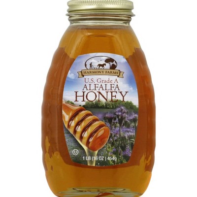 Harmony Farms Alfalfa Honey - 6 pack, 16 oz