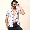 Campus Sutra Men Men's Ivory White Desert Palm Shirt - 2 of 3