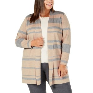 Calvin Klein Womens Striped Cardigan Sweater - 1 of 1