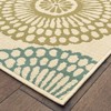 Mia Floating Medallion Patio Rug Beige/Blue - 3 of 4