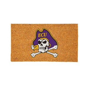 EvergreenNCAAEast Carolina Pirates Logo Natural Coir 28 x 16 Inches Indoor Outdoor Doormat - 1 of 4