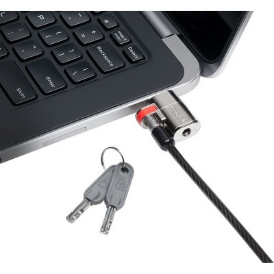 Kensington ClickSafe Keyed Lock for Dell Laptops and Tablets - Silver - Carbon Steel - For Notebook, Tablet