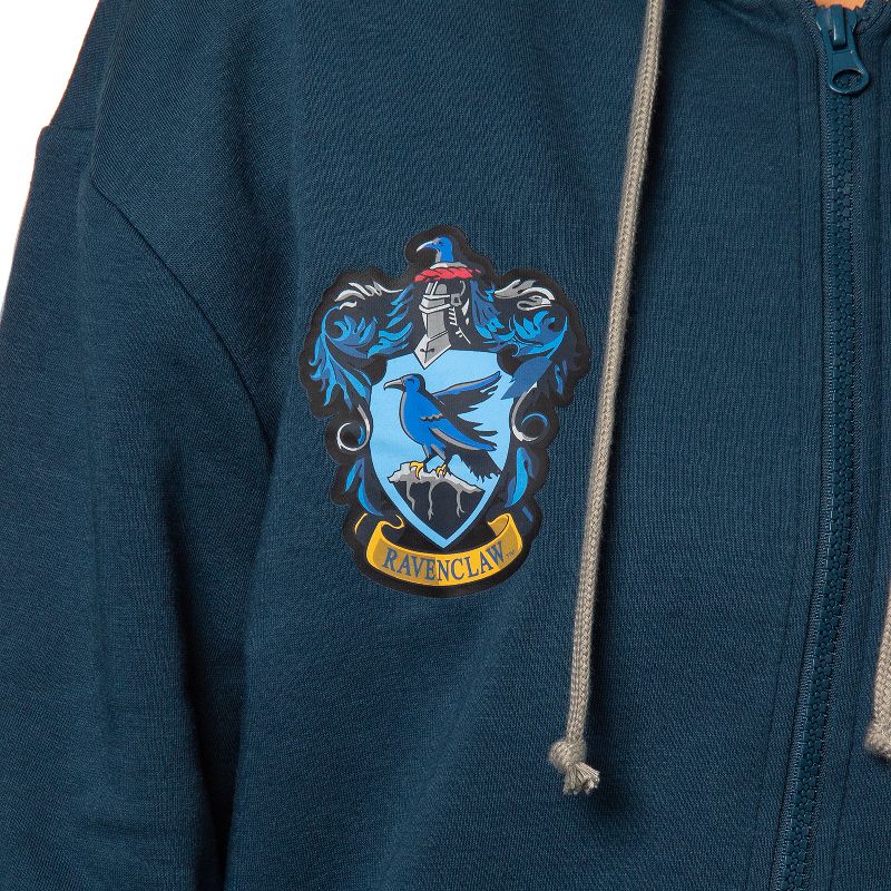 Harry Potter Womens Hogwarts Alumni House Crest Lightweight Zip-Up Hoodie, 2 of 6
