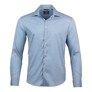 Chaps Mens Slim Fit Dress Shirt Wrinkle Resistant Stretch White Long Sleeve Shirts for Men Formal - 1 of 4