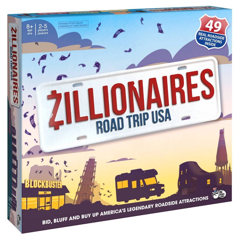 Big Potato Zillionaires Road Trip USA Board Game, 1 of 11