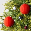 2ct Christmas 200mm Flocked Ribbed Glitter Ornament Set - Wondershop™ - 2 of 4