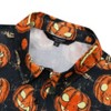 BLUEMING Mens Button Down Shirts Short Sleeve Halloween Graphic Tops Casual Shirt Palm Beach Shirts - 4 of 4