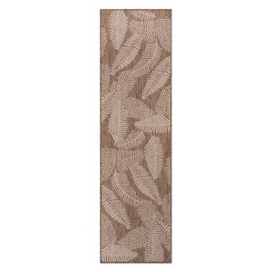 World Rug Gallery Distressed Palm Leaves Textured Flat Weave Indoor/Outdoor Area Rug - 1 of 4