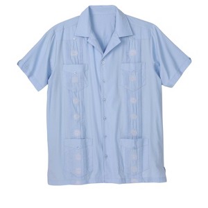 KingSize Men's Big & Tall Short-Sleeve Guayabera Shirt - 1 of 4