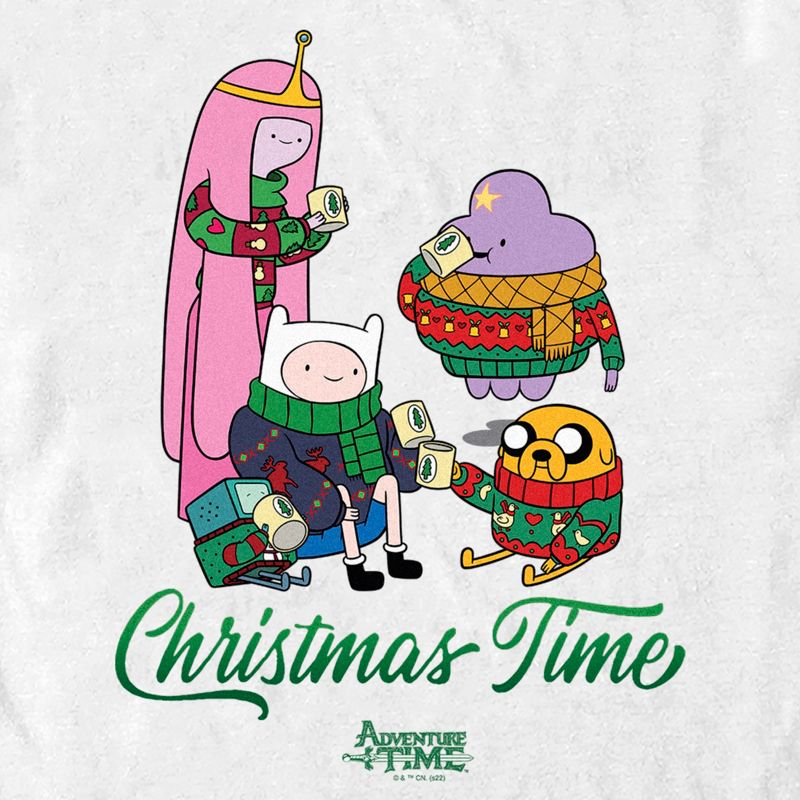 Men's Adventure Time Christmas Time T-Shirt, 2 of 6