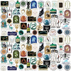 Harry Potter Wizarding World Lifestyle 100ct Vinyl Large Deluxe Stickers Variety Pack - 1 of 4
