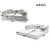 Modular Corduroy Folding Floor Sofa Bed with Soft Cushions, Convertible Sleeper Sofa for Small Spaces, Living Room or Bedroom – The Pop Home - 4 of 4
