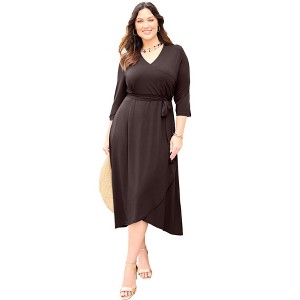 all black muslim dress Dress For Girls With Hijab main image 0