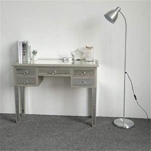 Mirrored Desk Vanity Table with 5 Drawers for Home Bedroom Storage Five Draws - 1 of 3