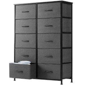 CAVINAS Tall Dresser for Bedroom, Fabric Chest of Drawers, Storage Cabinet with Water-Resistant Wooden Top for Closet/Nursery/Entryway - 1 of 4