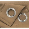 RT Designer Collection Anchorage 2 Pack Blackout Grommet Luxurious Modern Design Curtain Panel Pair 36" x 84" Sesame - 4 of 4