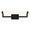 Crystorama Lighting Clinton 1 - Light Vanity in  Matte Black - 3 of 4