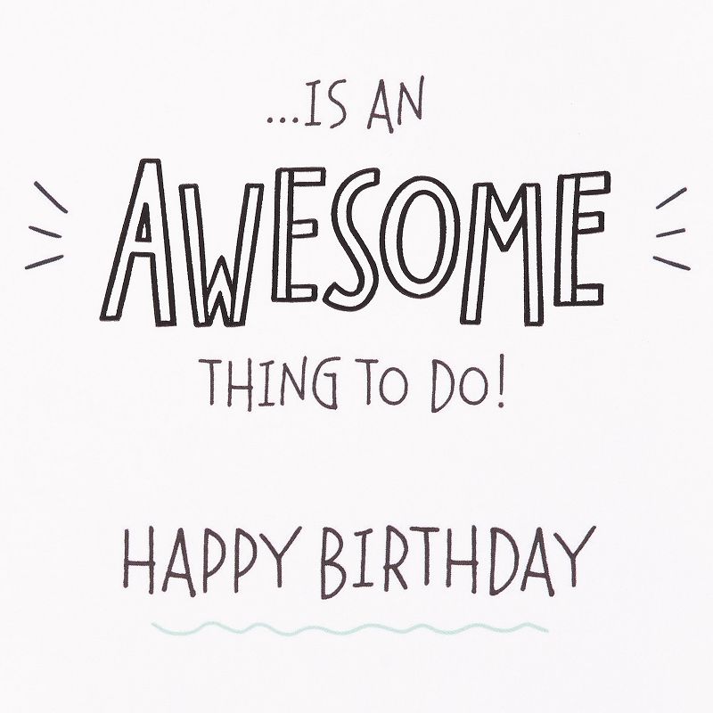 Doodle &#39;Awesome You&#39; Birthday Card, 4 of 8