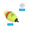 Unique Bargains EVA Green Red LED Lighted Fishing Slip Bobber for Night Fishing 3 Pcs - 3 of 4