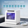 Simzlife Compact Countertop Dishwasher, 8 Washing Programs, 30 dishes at once, Self-Clean, Child Lock, Strong Drying, Portable&Energy Efficient, White - 2 of 4