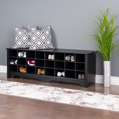 60" Shoe Cubby Bench - Prepac
