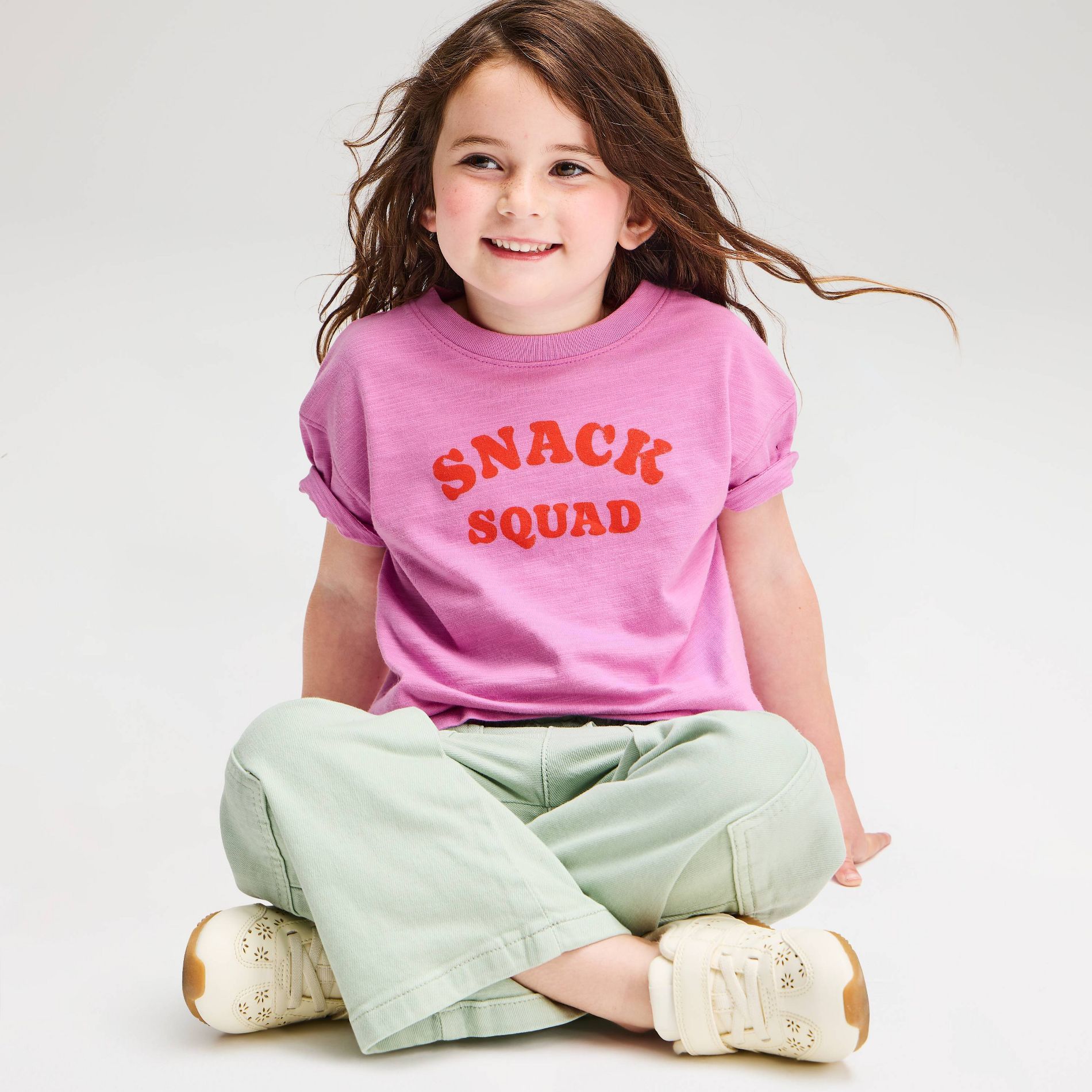 Toddler Girls' Short Sleeve Snack Squad T-Shirt - Cat & Jack™ Purple
