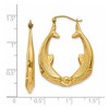 Black Bow Jewelry Kissing Dolphin Hoop Earrings in 14k Yellow Gold - 4 of 4