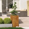 vidaXL Planter Rusty Weathering Steel Large Decorative Inlays Planter - 3 of 4