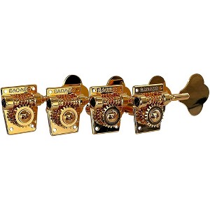 Leo Quan Badass TK-7817 OGT Open-Gear Small Post 4-in-Line Bass Tuning Machines - 1 of 3