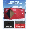 Lumiparty Pop Up Ice Fishing Tent Fully Insulated, Portable Ice Fishing Shelter, Waterproof Oxford Fabric, Snow Hub with Anchors, Ropes & Carry Bag - 3 of 4