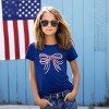 The Juniper Shop Patriotic Layered Bow Youth Short Sleeve Tee - 4 of 4