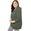 Woman Within Plus Size Better Fleece Zip-Front Hoodie - 4 of 4