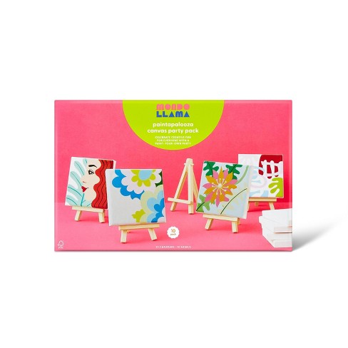10pk Paintapalooza Stretched Canvas Party Pack - Mondo Llama™ - image 1 of 4