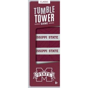 MasterPieces Real Wood Block Tumble Towers - NCAA Mississippi State Bulldogs - 1 of 4