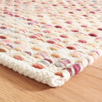 Multicolor Floral Handwoven Wool and Cotton Area Rug, 3' x 5'