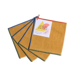 Atelier Saucier Cocktail Napkins, Set of 4 - 1 of 3