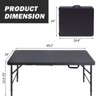 Sapphtopaz Patio Outdoor Table Folding Table Patio Dining Table Rectangular Outdoor Dining Table Picnic Table for Yard Porch Garden Patio - 2 of 4