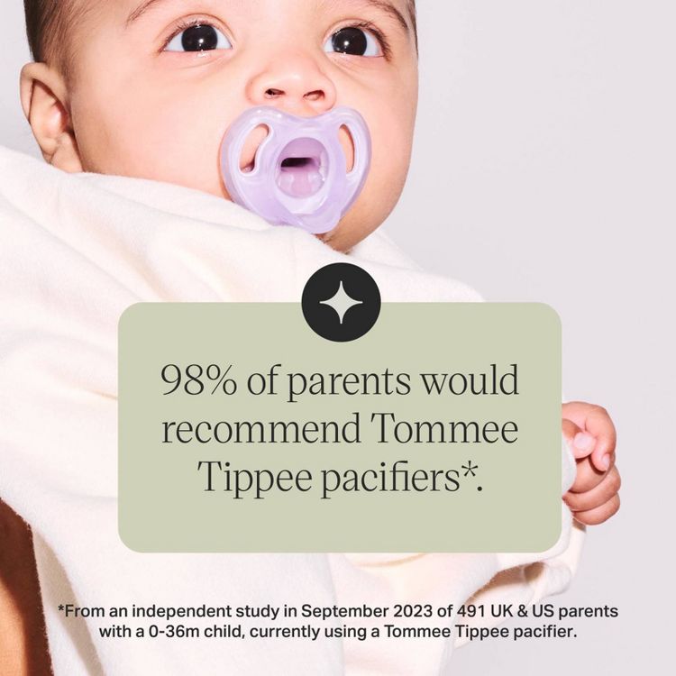 Tommee Tippee Ultra-Light Silicone Baby Pacifier 0-6m - 4pk, 4 of 7