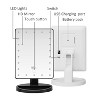 Mber 22 LED Vanity Mirror With Lights, Tabletop Lighted Makeup Mirror with LED Light, Mirror Desk, 10.63"x6.5" - 3 of 3