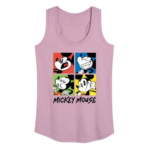 Women's - Disney - Mickey Colorblock Graphic Racerback Tank - 1 of 4
