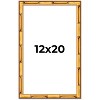 PosterPalooza | 12x20 Bamboo Picture Frame, UV Acrylic, 4 Finishes - Brown, Black, Gold, and Natural - 2 of 4