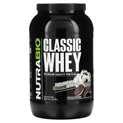 NutraBio Classic Whey Protein, Ice Cream Cookie Dream, 2 lbs  (907 g)
